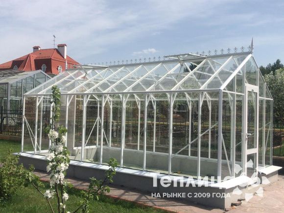Теплица botanik standard под стекло или поликарбонат, ширина 2,8 м